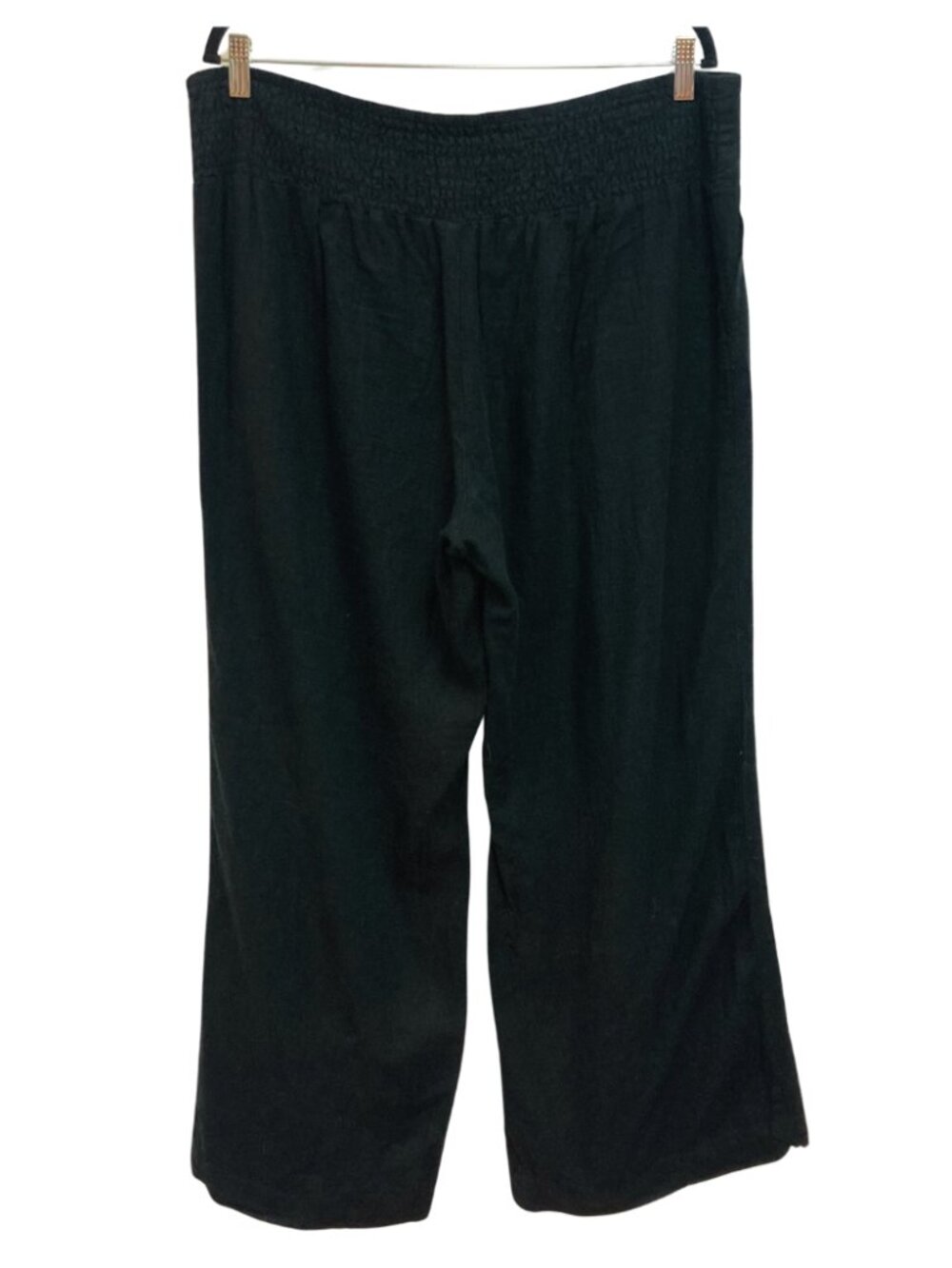 Est 1946 Linen and Rayon Casual Black Pants with side pockets Size XL
